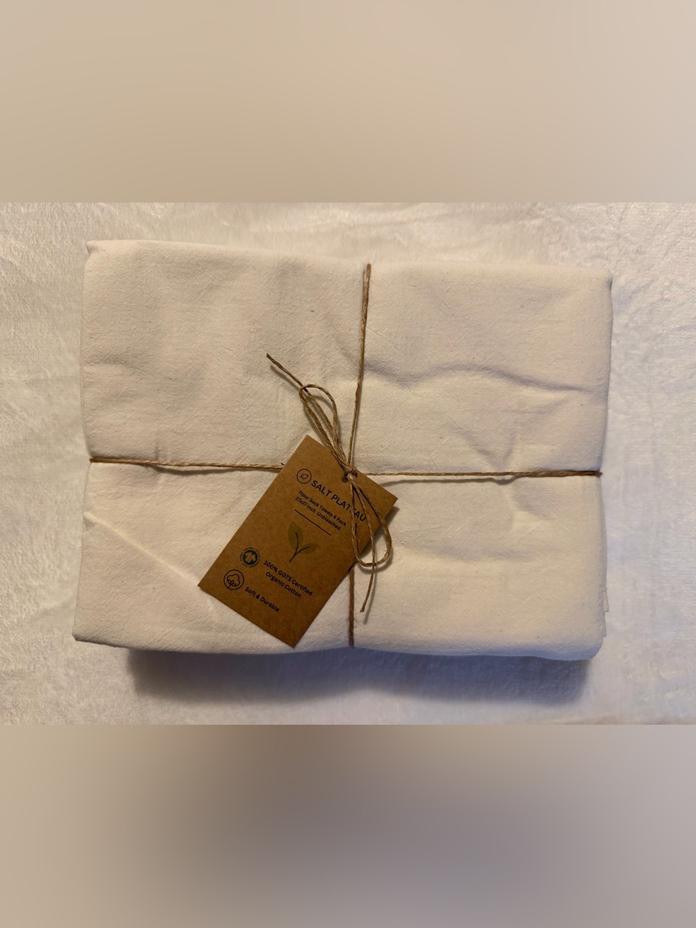 Salt Plateau 8 Pack Organic Cotton Flour Sack Towels 27”x27”